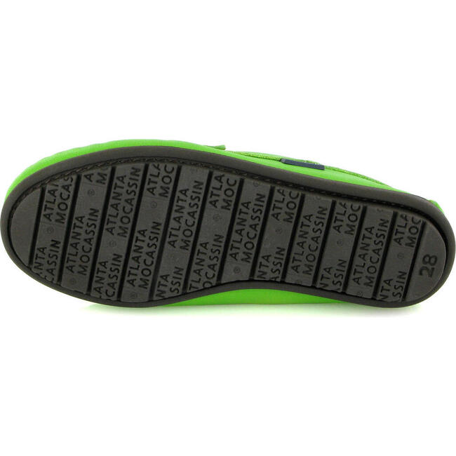Penny Moccasins In Smooth Leather, Green Multicolor - Slip Ons - 6