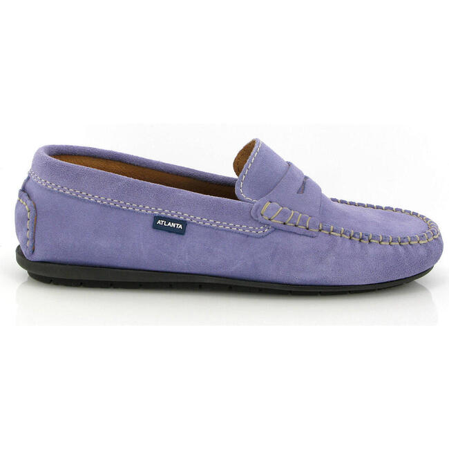 Penny Moccasins In Suede Leather, Violet