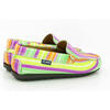 Plain Moccasins In Printed Leather, Multicolor - Slip Ons - 4