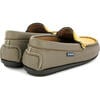 Plain Moccasins In Leather, Earth And Yellow - Slip Ons - 4