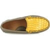 Plain Moccasins In Leather, Earth And Yellow - Slip Ons - 5