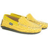Plain Moccasins In Leather, Yellow - Slip Ons - 2