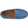 Penny Moccasins In Grainy Leather, Blue Jeans - Slip Ons - 5