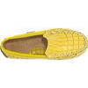 Plain Moccasins In Leather, Yellow - Slip Ons - 5