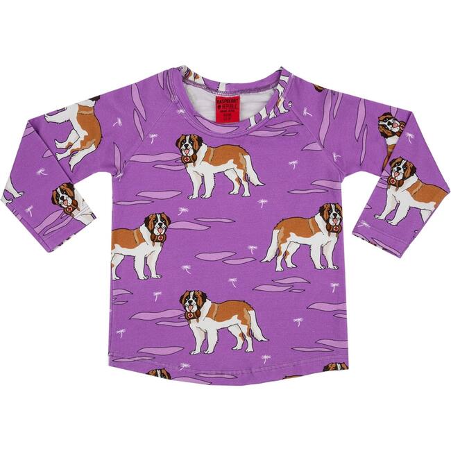 Long Sleeve T-Shirt, Saint Bernard Purple