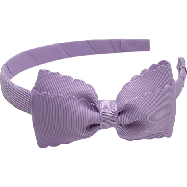 Scalloped Lottie Headband, Lavender