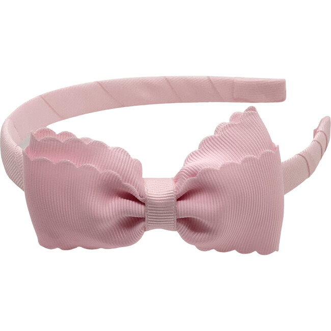 Scalloped Lottie Headband, Pink