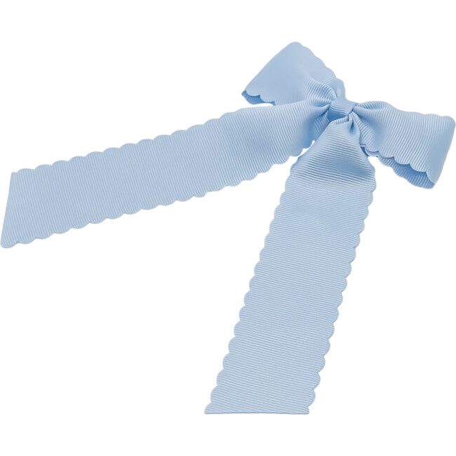 Scalloped Bow, Dusty Blue