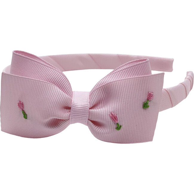 Double Tulip Lottie Headband, Pink