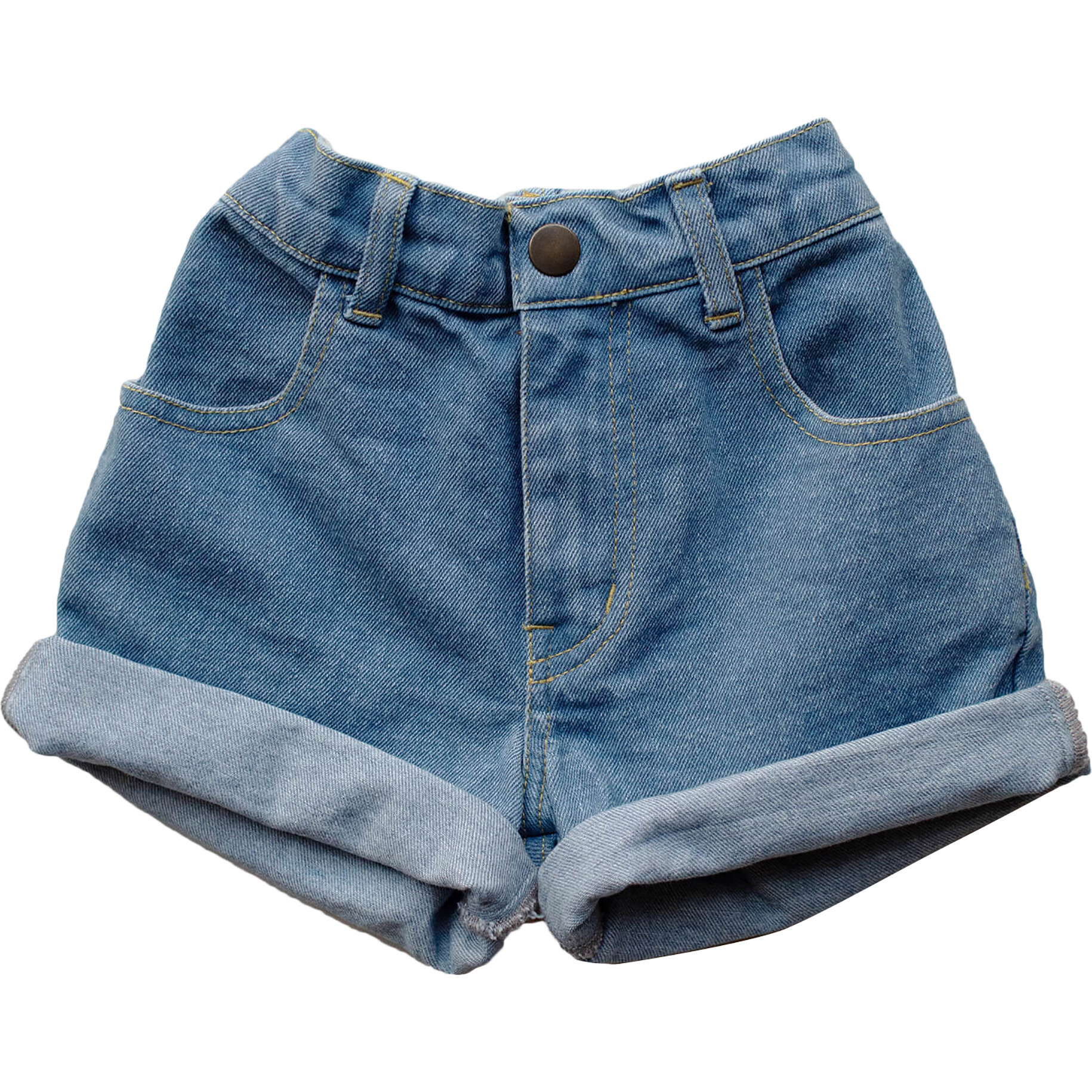 The Denim Short, Light Denim - Shorts - 1