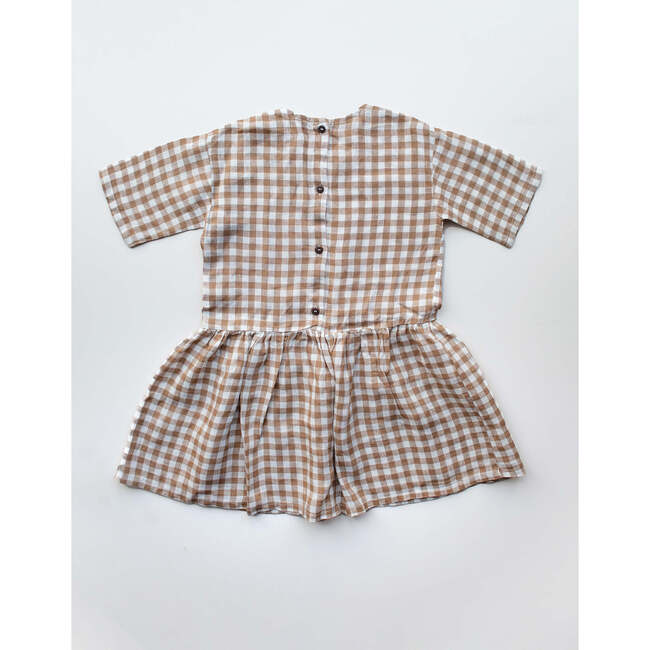 The Lily Dress, Bronze Gingham - Dresses - 3