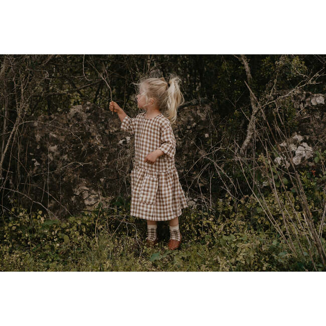 The Lily Dress, Bronze Gingham - Dresses - 4