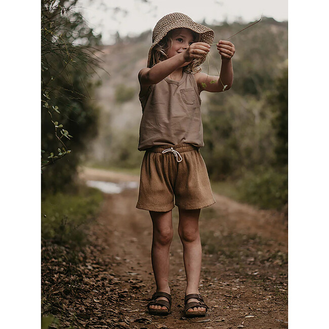 The Ribbed Short, Clay - Shorts - 2
