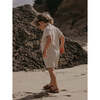The Kimono Playsuit, Ecru - Rompers - 5