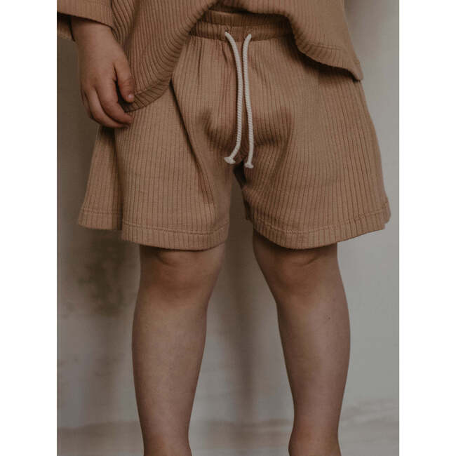 The Ribbed Short, Clay - Shorts - 3