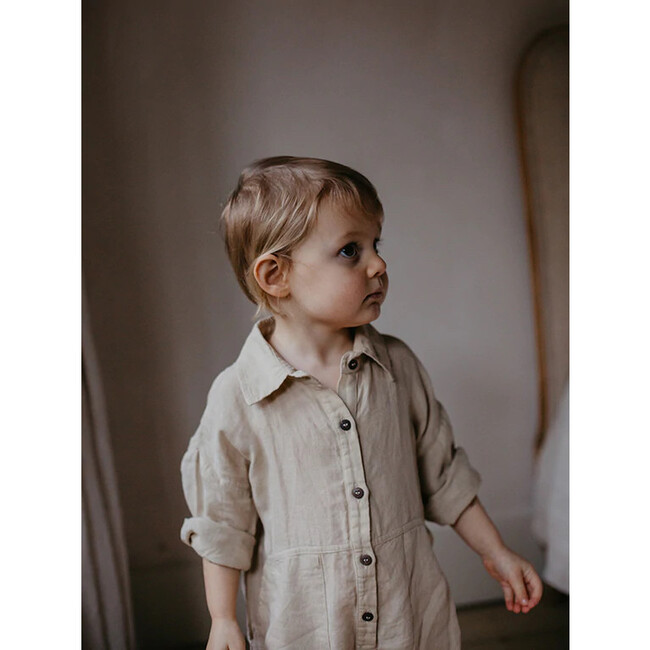 The Noor Jumpsuit, Oatmeal - Rompers - 4