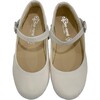 Linen Mary Jane Shoe, White - Dress Shoes - 1 - thumbnail