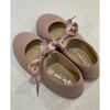 Linen Mary Jane Shoe With Bow, Pink - Dress Shoes - 2