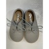 Linen Shoe With Laces, Grey - Dress Shoes - 4 - thumbnail