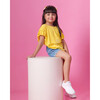 Queen Bee Frill Top, Yellow - T-Shirts - 5