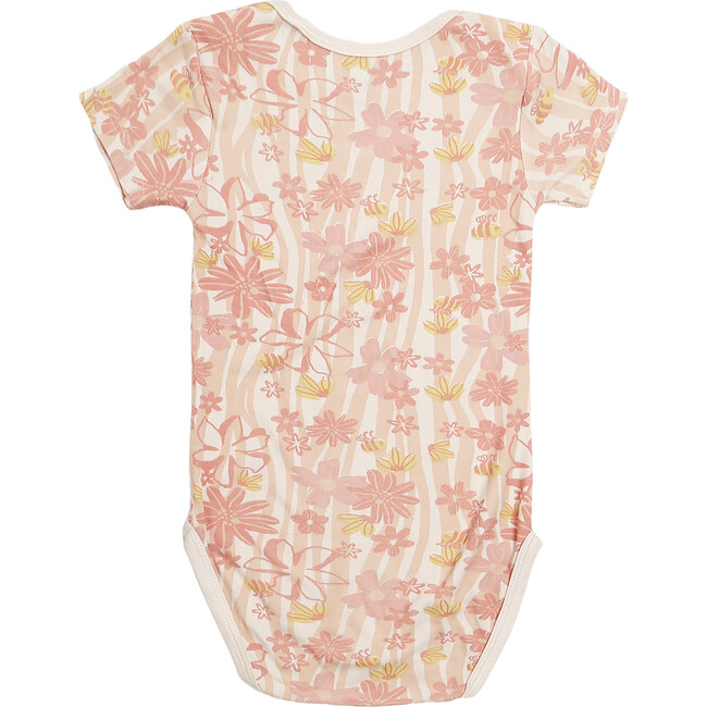 Blooming Nectar Floral Onesie, Pink - Onesies - 3
