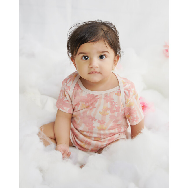 Blooming Nectar Floral Onesie, Pink - Onesies - 6