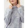 The Women's Funnel Neck Out-The-Door Sweatshirt, Blue Space Dye - Sweatshirts - 3