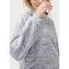 The Women's Funnel Neck Out-The-Door Sweatshirt, Blue Space Dye - Sweatshirts - 4
