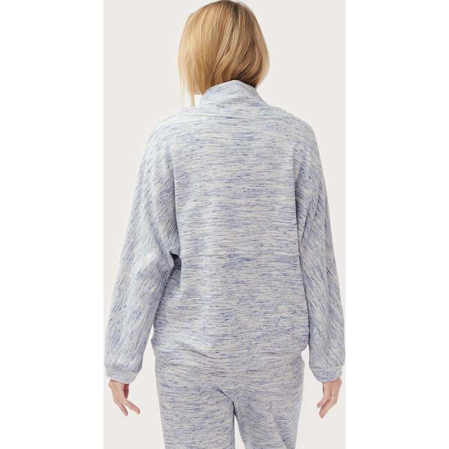 The Women's Funnel Neck Out-The-Door Sweatshirt, Blue Space Dye - Sweatshirts - 5