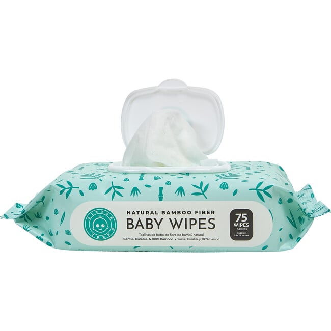 Bamboo Baby Wipes, Green Dot (Single Pack of 75)