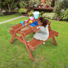 Outdoor Oasis Table & Chairs Set, Warm Cherry - Play Tables - 2 - thumbnail