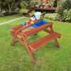 Outdoor Oasis Table & Chairs Set, Warm Cherry - Play Tables - 3