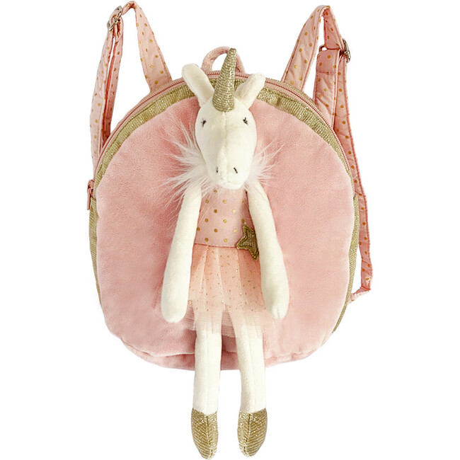 Unicorn Backpack, Pink - Bags - 1