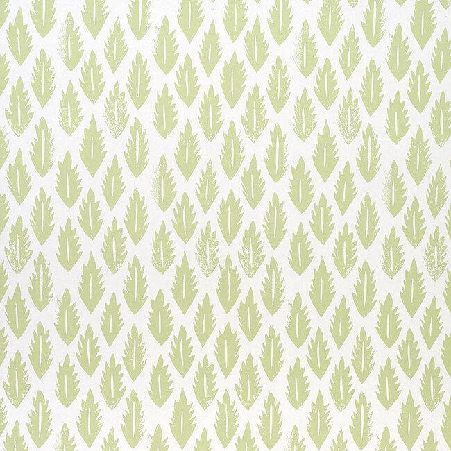 Schumacher x Molly Mahon Leaf Wallpaper, Grass Green - Wallpaper - 1