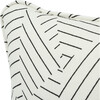 Schumacher x Miles Redd Deconstructed Stripe Pillow, Black & White - Decorative Pillows - 2