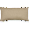 Maracana Pom Lumbar Pillow, Flax - Decorative Pillows - 2