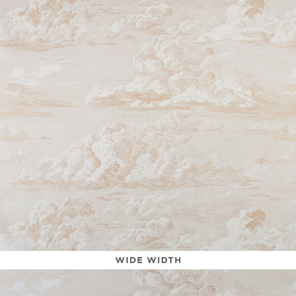 Cloud Toile Wallpaper, Blush Gold - Schumacher Mirrors & Wall Decor