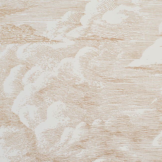 Cloud Toile Wallpaper, Blush Gold