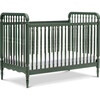 Liberty 3-in-1 Convertible Spindle Crib with Toddler Bed Conversion Kit, Forest Green - Cribs - 1 - thumbnail