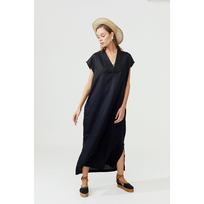 Women's Grecia Caftan Black - Dresses - 3
