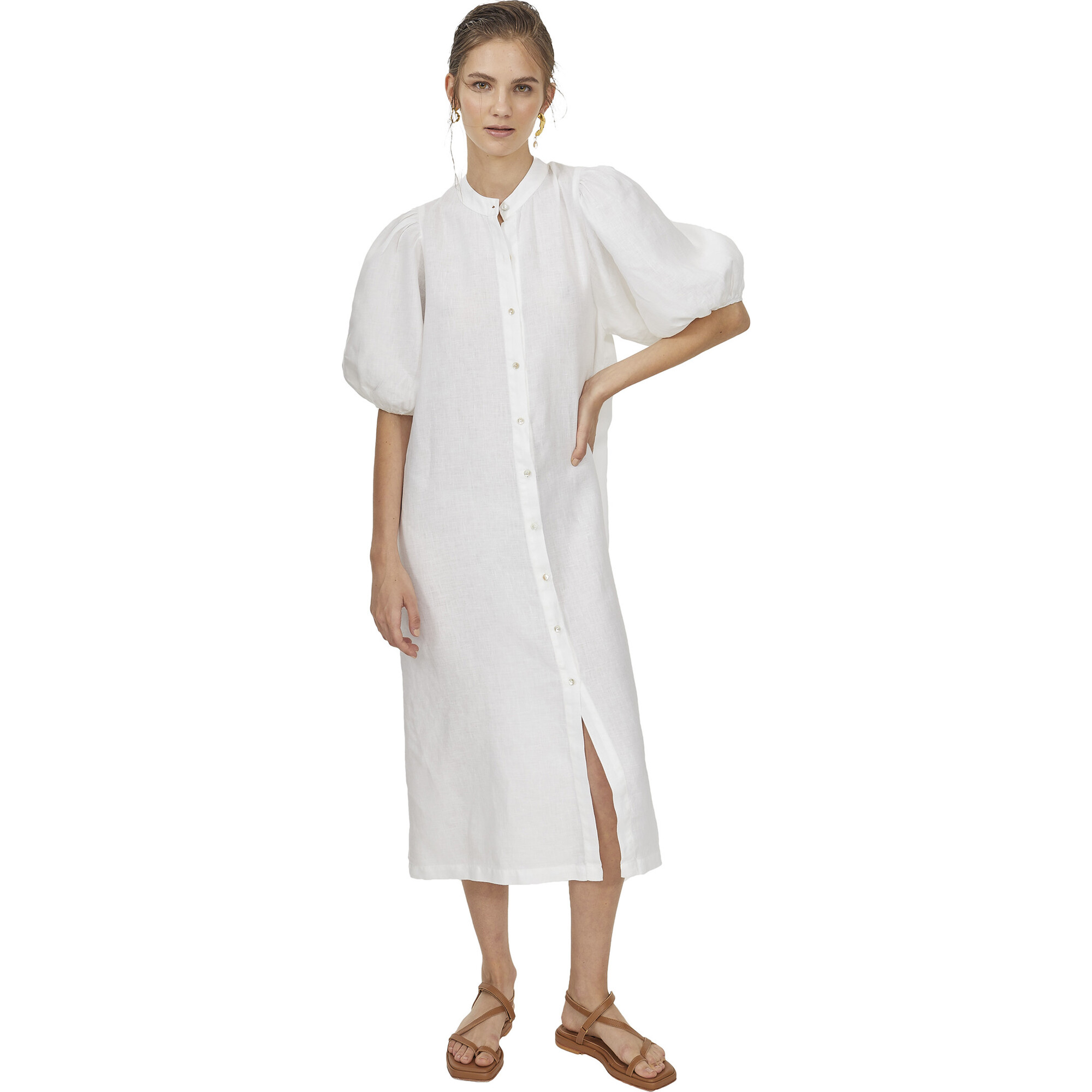 Women's Bubble Dress Natural - Dresses - 1