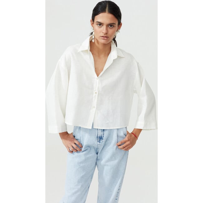 Women's Lenox Shirt White - Shirts - 4