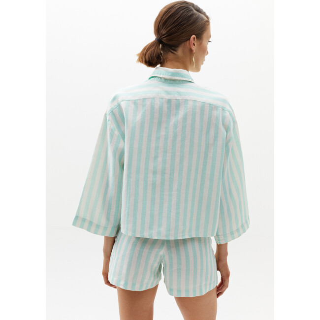 Women's Lenox Shirt Mint Stripes - Shirts - 3