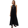 Women's Bloom Long Dress Black - Dresses - 1 - thumbnail