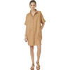 Women's Alba Shirt Dress Camel - Dresses - 1 - thumbnail