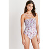 Women's Kendra Smocked One-Piece, Painterly Ikat Pansy/Multi - One Pieces - 2