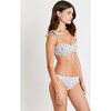 Women's Valencia Smocked Bikini Bottom, Painterly Ikat Oxford Blue/Multi - Two Pieces - 2 - thumbnail