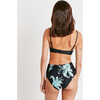 Women's Kaia Bikini Top, Placement Lily Black/Multi - Two Pieces - 4 - thumbnail
