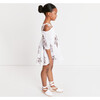 Mini Valerie Dress, White/Cinnamon - Dresses - 4