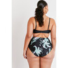 Women's Kaia Bikini Bottom, Placement Lily Black/Multi - Two Pieces - 4